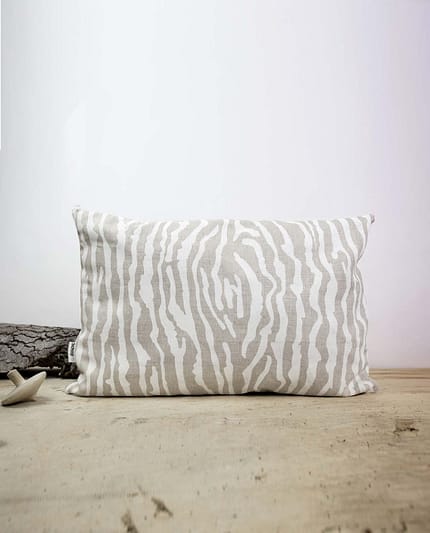 Schop_coussin écorce lin laine blanc vert sérigraphie