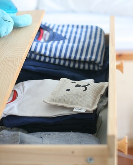 Coussin senteur upcyclé lavande fabrication française bouboule pour le linge