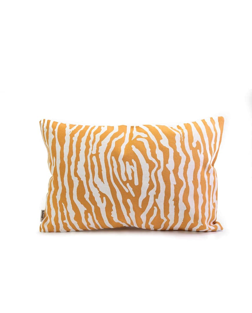 Schop_coussin ecorce coton butternut sérigraphie blanc